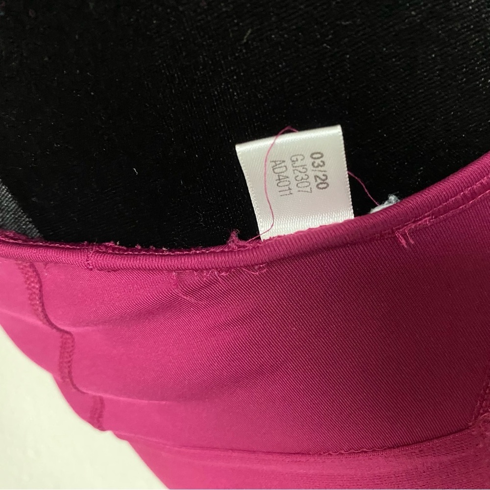 adidas Magenta Sports Bra with Wide Straps and Elastic Support - Picture 11 of 11
